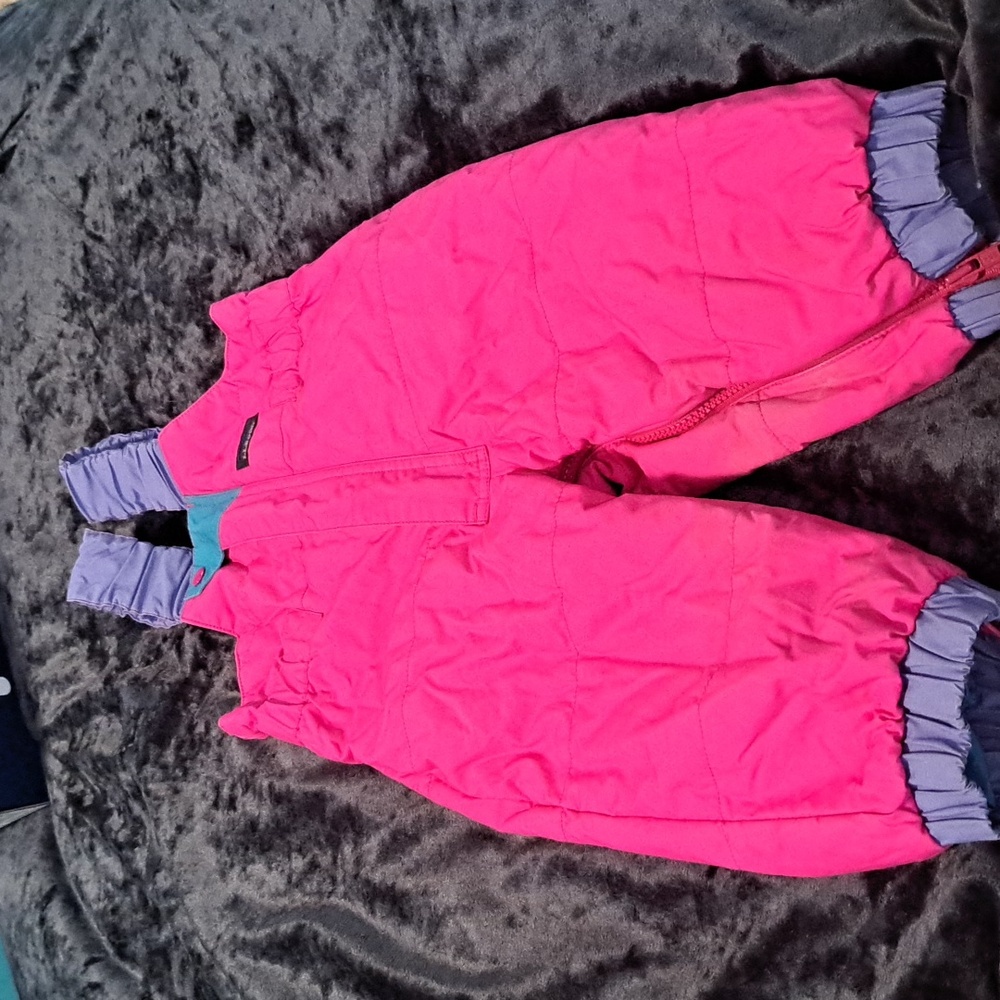 L.L. Bean Pink Teal and Purple Snowsuit